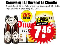 Dirk Brouwerij 't IJ, Duvel of La Chouffe aanbieding
