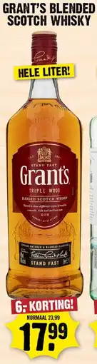Dirk Grant's blended scotch whisky aanbieding