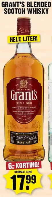 Dirk Grant's blended scotch whisky aanbieding