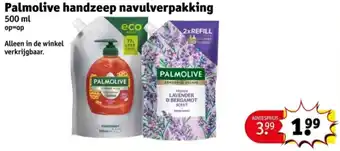 Kruidvat Palmolive Handzeep Navulverpakking aanbieding