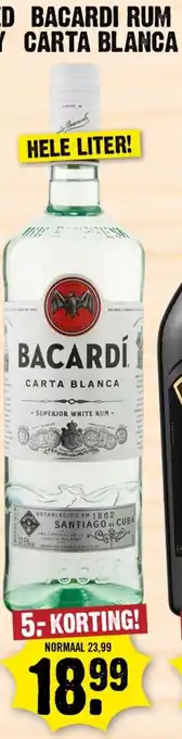 Dirk Bacardi rum carta blanca aanbieding