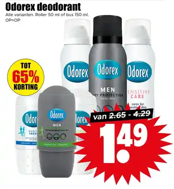 Dirk Odorex deodorant aanbieding