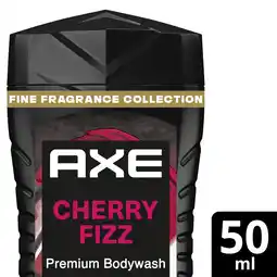 Albert Heijn Axe Cherry fizz red apple & amber showergel aanbieding