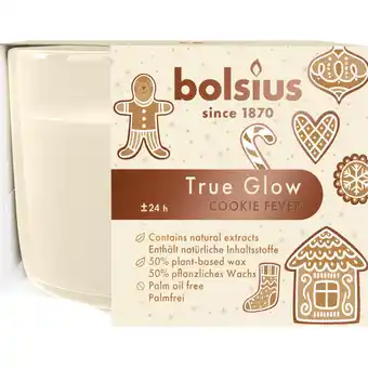 Albert Heijn Bolsius Geurglas true glow cookie fever 9cm aanbieding