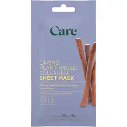 Albert Heijn Care Caring plant-based collagen sheet mask aanbieding