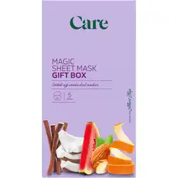 Albert Heijn Care Magic sheet mask gift box aanbieding