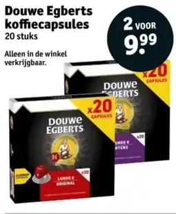 Kruidvat Douwe Egberts koffiecapsules aanbieding