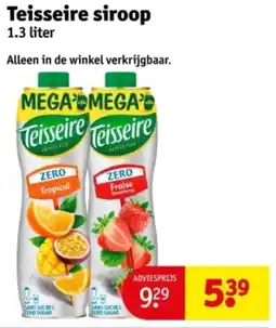 Kruidvat Teisseire siroop aanbieding