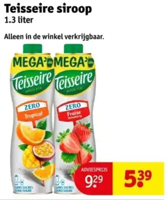 Kruidvat Teisseire siroop aanbieding