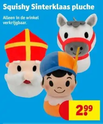 Kruidvat Squishy Sinterklaas pluche aanbieding