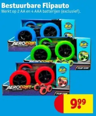 Kruidvat Bestuurbare Flipauto aanbieding