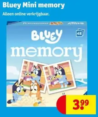Kruidvat Bluey Mini memory aanbieding
