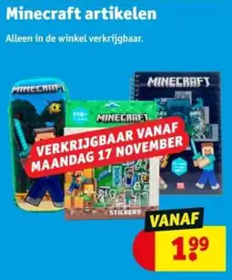 Kruidvat Minecraft artikelen aanbieding