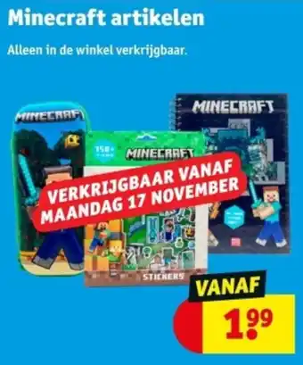 Kruidvat Minecraft artikelen aanbieding