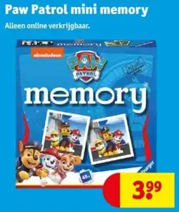 Kruidvat Paw Patrol mini memory aanbieding