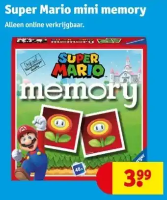 Kruidvat Super Mario mini memory aanbieding