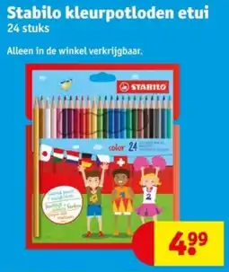 Kruidvat Stabilo kleurpotloden etui aanbieding