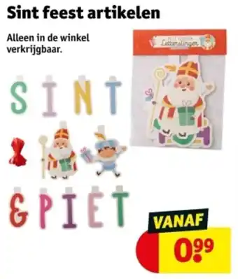 Kruidvat Sint feest artikelen aanbieding