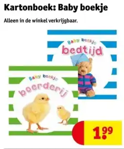 Kruidvat Kartonboek Baby boekje aanbieding