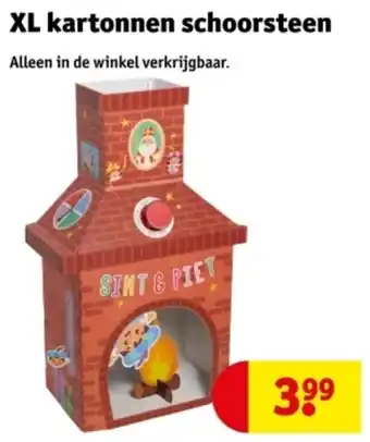 Kruidvat XL kartonnen schoorsteen aanbieding