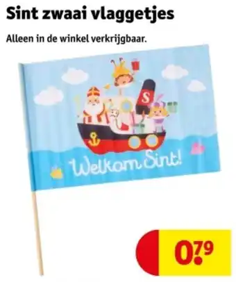 Kruidvat Sint zwaai vlaggetjes aanbieding