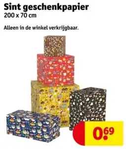 Kruidvat Sint geschenkpapier aanbieding