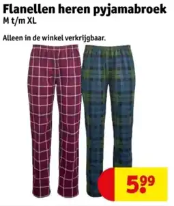 Kruidvat Flanellen heren pyjamabroek aanbieding