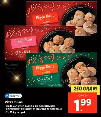 Lidl Pizza buns aanbieding