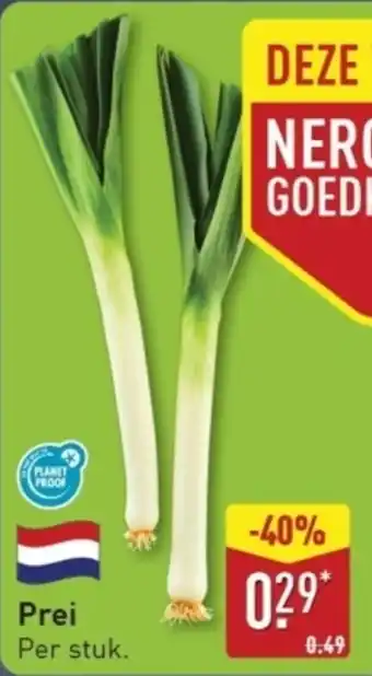 ALDI Prei aanbieding
