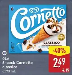 ALDI Ola 6-pack Cornetto classico aanbieding