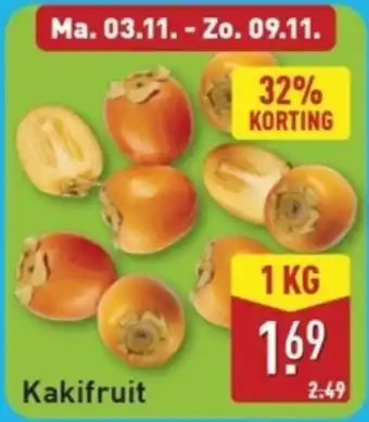 ALDI Kakifruit aanbieding