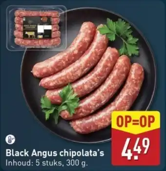 ALDI Black Angus chipolata's aanbieding