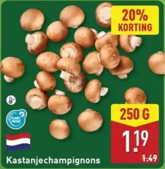 ALDI Kastanjechampignons aanbieding