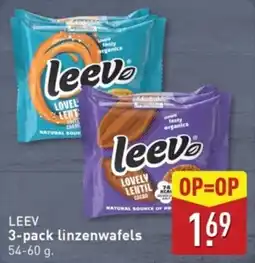 ALDI Leev 3-pack linzenwafels aanbieding