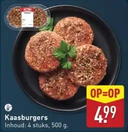 ALDI Kaasburgers aanbieding