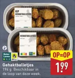 ALDI Gehaktballetjes aanbieding