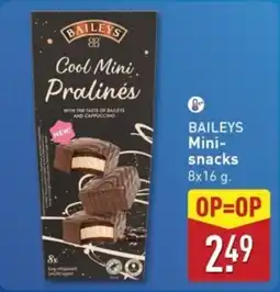 ALDI Baileys Mini Snacks aanbieding