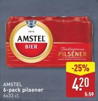 ALDI Amstel 6-pack pilsener aanbieding