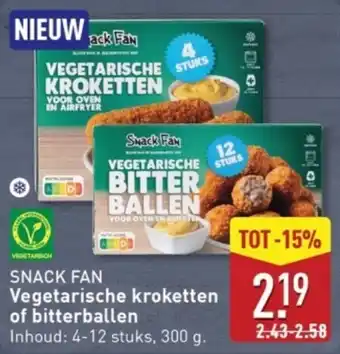ALDI Snack fan Vegetarische kroketten of bitterballen aanbieding