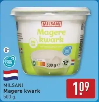 ALDI Milsani Magere kwark aanbieding
