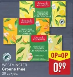 ALDI Westminster Groene thee aanbieding