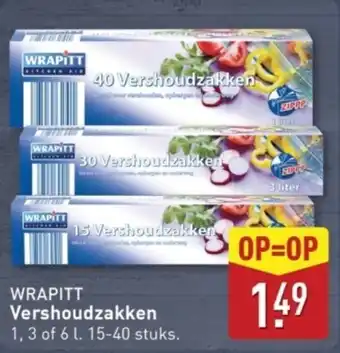 ALDI Wrapitt Vershoudzakken aanbieding