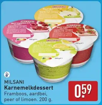 ALDI Milsani Karnemelkdessert aanbieding