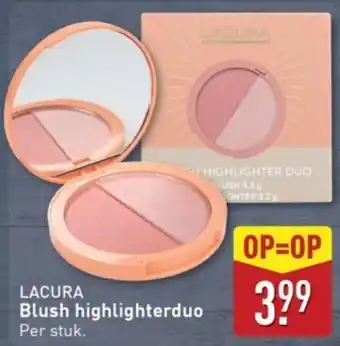 ALDI Lacura Blush highlighterduo aanbieding