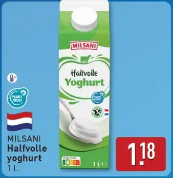 ALDI Milsani Halfvolle yoghurt aanbieding