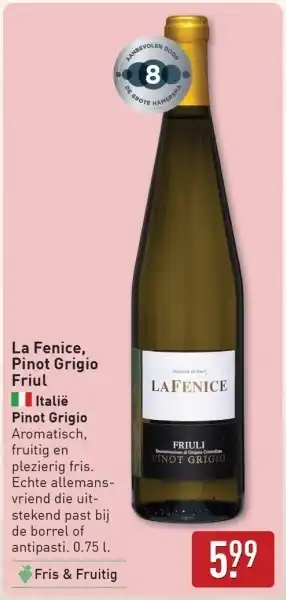 ALDI La Fenice, Pinot Grigio Friul aanbieding