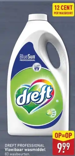 ALDI Dreft professional Vloeibaar wasmiddel aanbieding