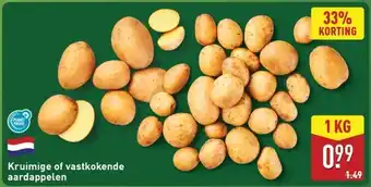 ALDI Kruimige of vastkokende aardappelen aanbieding