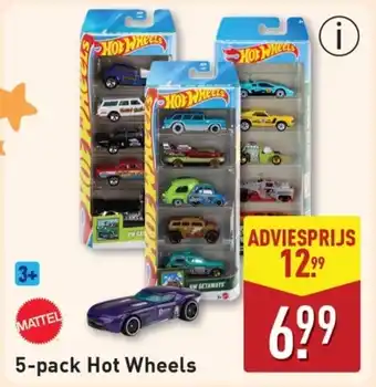 ALDI 5-pack Hot Wheels aanbieding