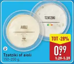 ALDI Tzatziki of aioli aanbieding